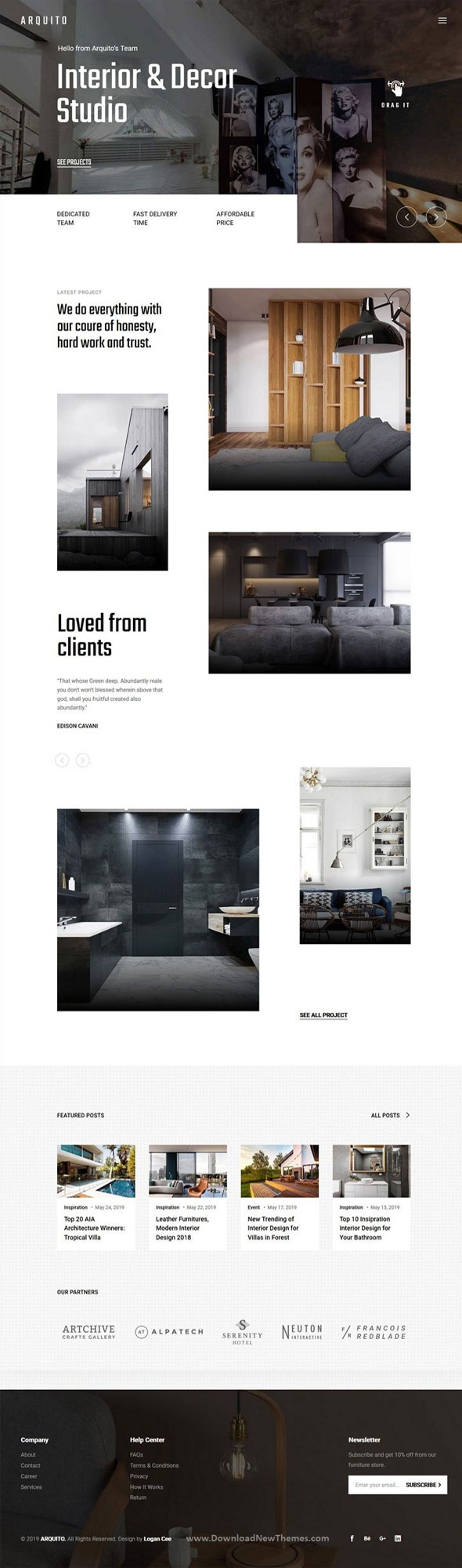 Arquito - 3D Architecture & Interior WordPress Theme