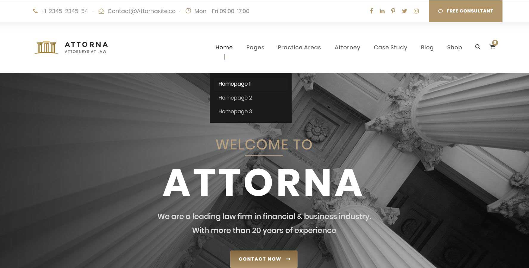 Attorna – Law, Lawyer & Attorney