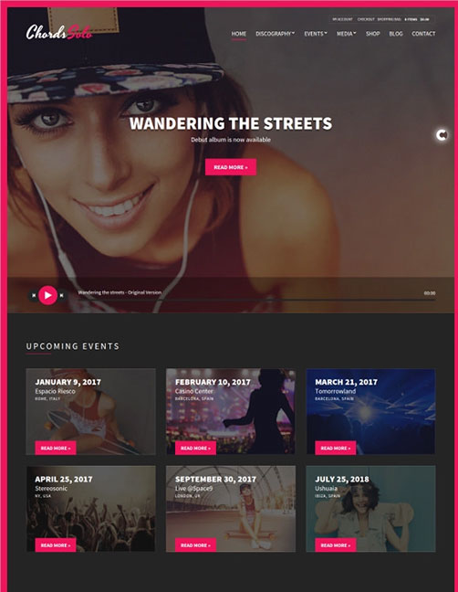 Chords - Music / Artist / Radio WordPress Theme