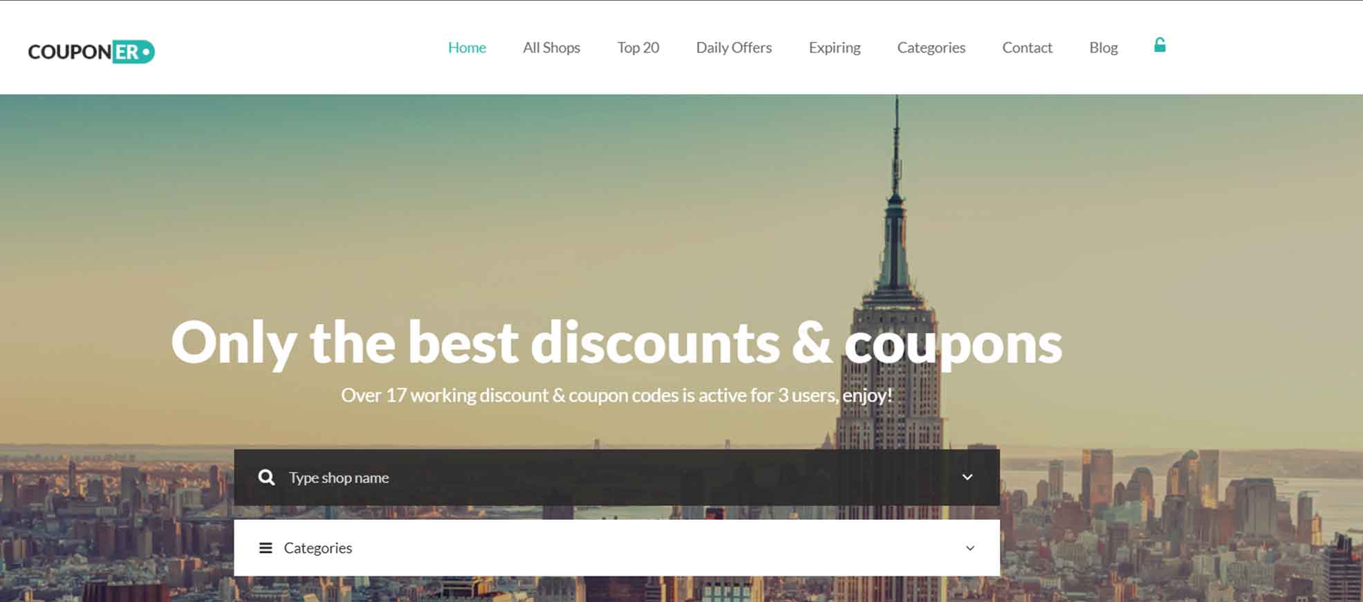 Couponize - Responsive Coupons and Promo Theme