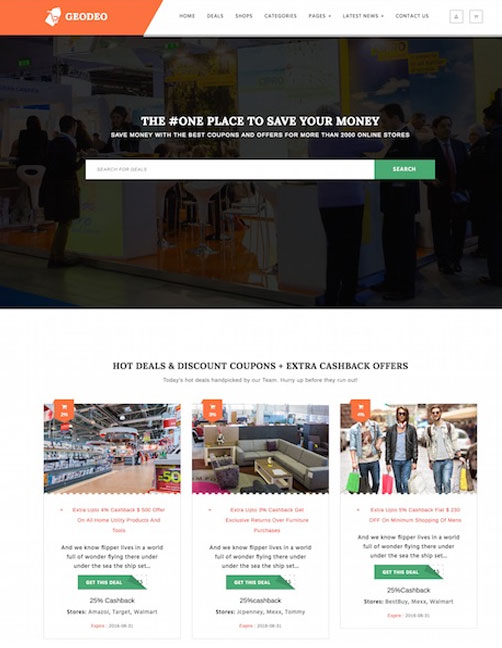 Geodeo - Coupons & Deals WordPress Theme