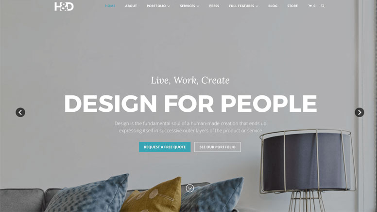 H&D - Interior Design WordPress Theme