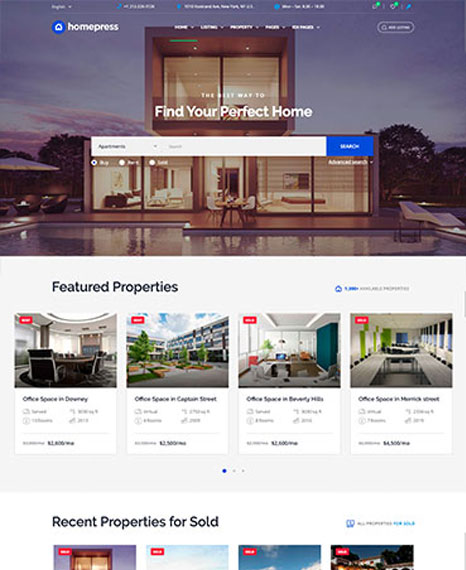 HomePress – Real Estate WordPress Theme