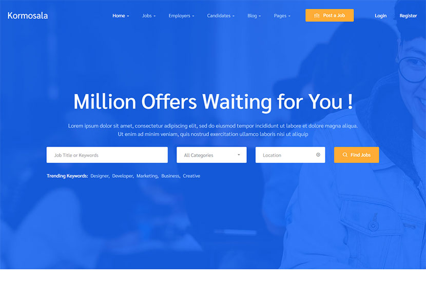 kormosala-job-board-wordpress-theme