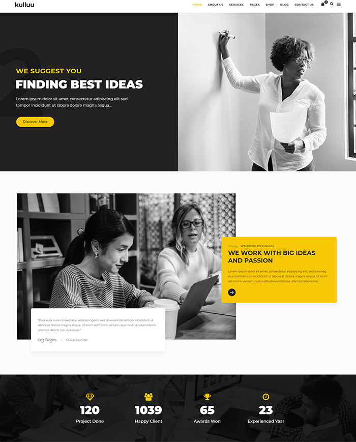 Kulluu - Creative Agency WordPress Theme