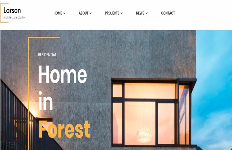 larson -architecture-wordpress-theme