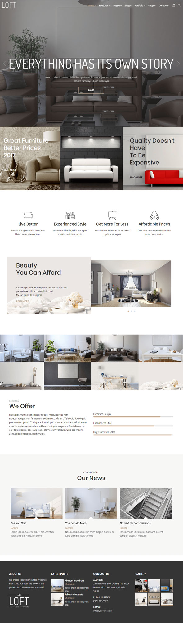 Loft - Interior Design WordPress Theme