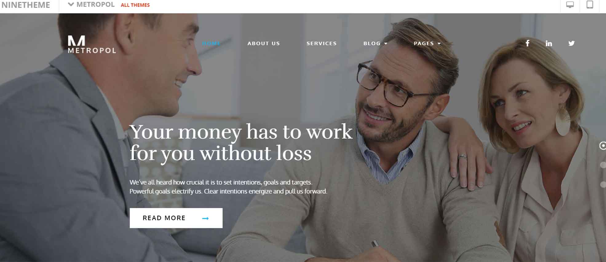 Metropol - Small Business & Financial WordPress Theme