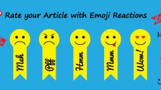 Rate your article with emoji reaction - WP Plugin