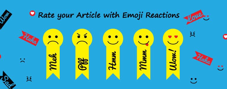 Rate your article with emoji reaction - WP Plugin