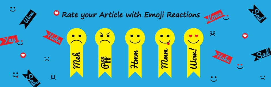 Rate your article with emoji reaction - WP Plugin