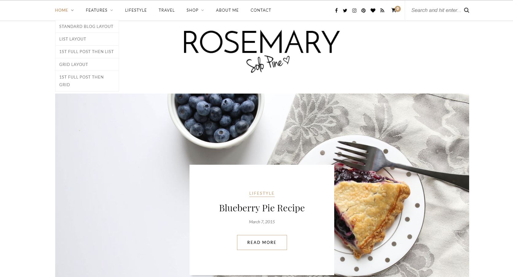 Rosemary - A Responsive WordPress Blog Theme