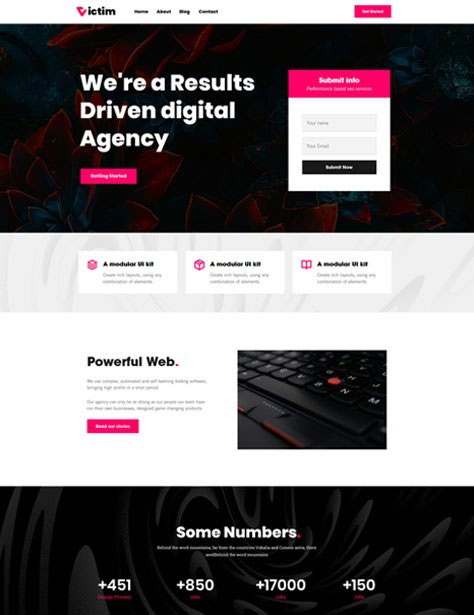 Victim - Digital Agency & Portfolio WordPress Theme