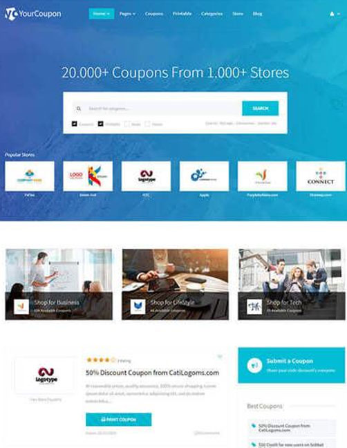 Yourcoupon | Coupons & Deals WordPress Theme